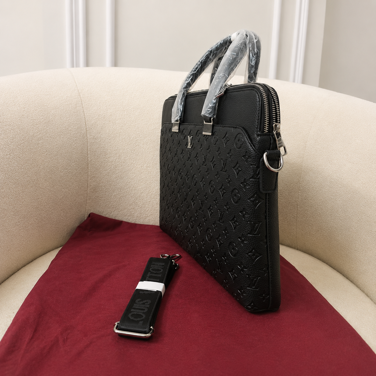 Louis Vuitton Monogram Shadow Executive Laptop Briefcase
