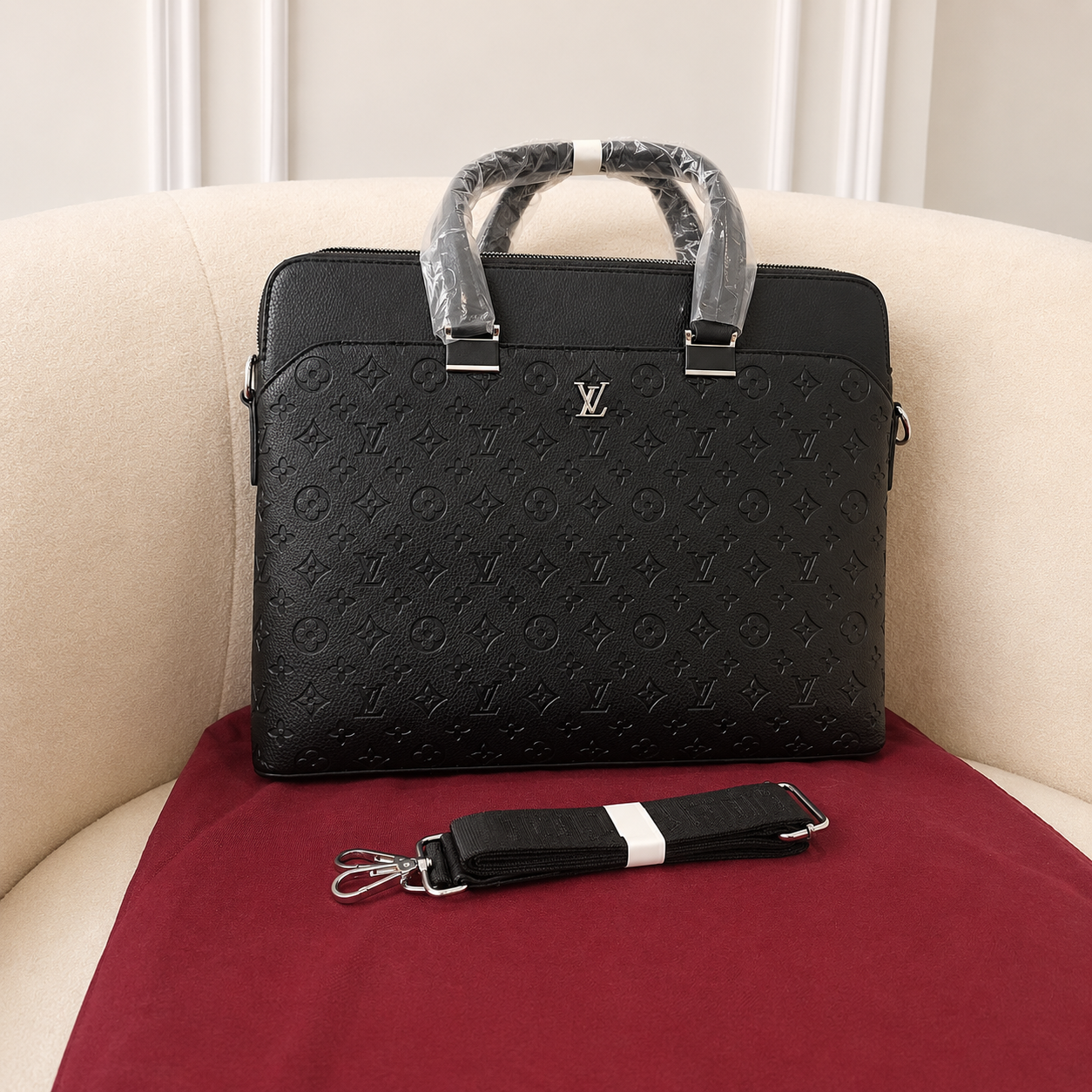 Louis Vuitton Monogram Shadow Executive Laptop Briefcase