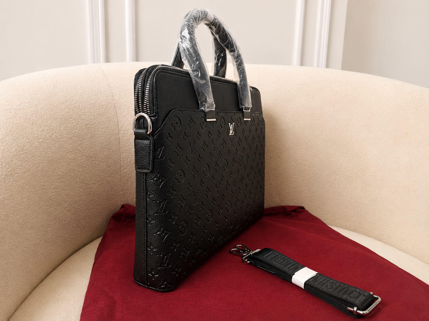 Louis Vuitton Monogram Shadow Executive Laptop Briefcase
