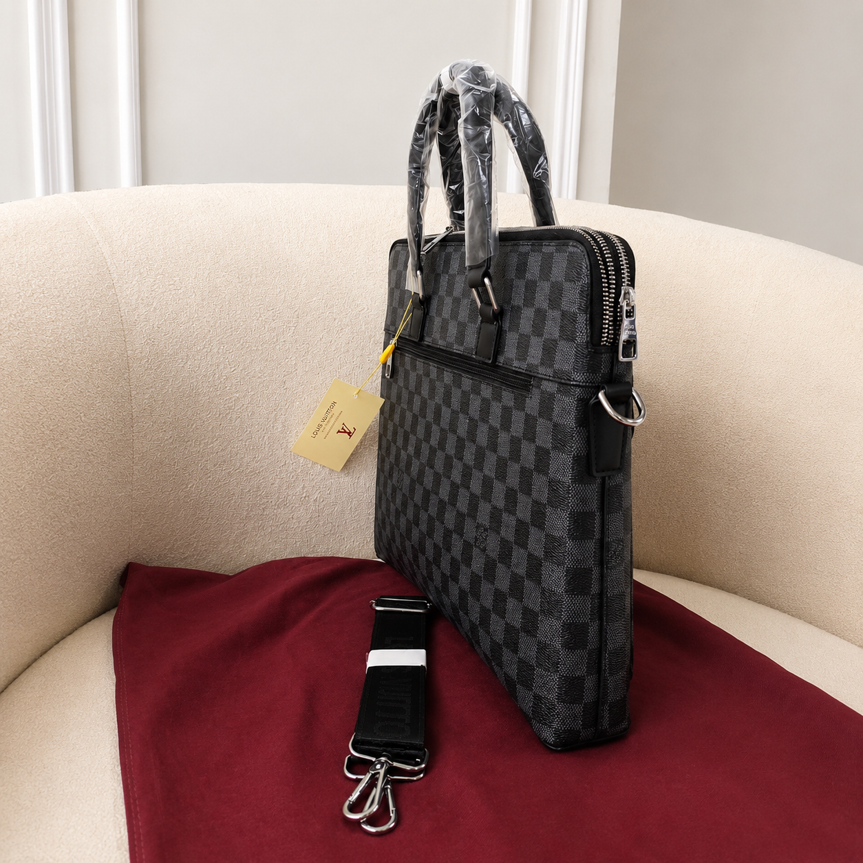 Louis Vuitton Damier Graphite Business Laptop Briefcase