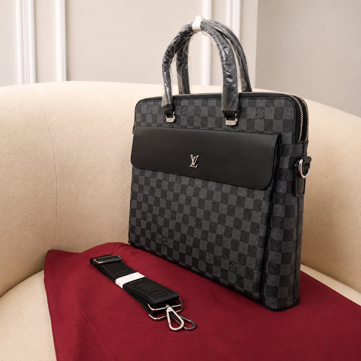 Louis Vuitton Damier Graphite Business Laptop Briefcase