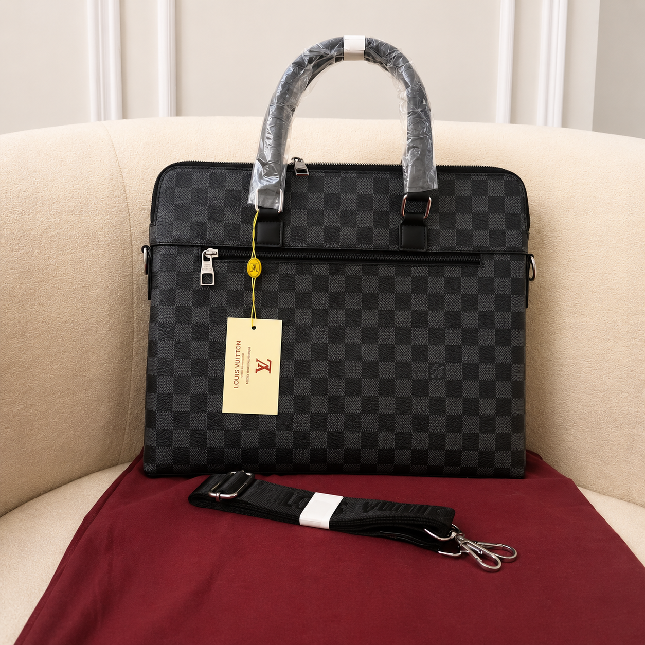 Louis Vuitton Damier Graphite Business Laptop Briefcase