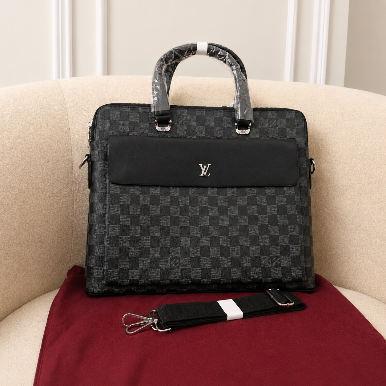Louis Vuitton Damier Graphite Business Laptop Briefcase