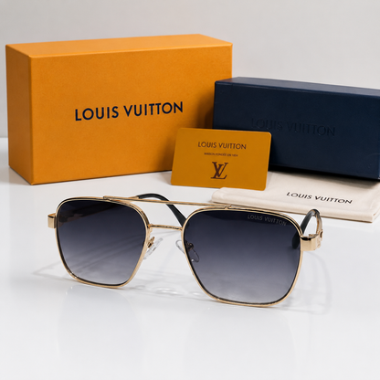Louis Vuitton Signature Gold Aviator Sunglasses
