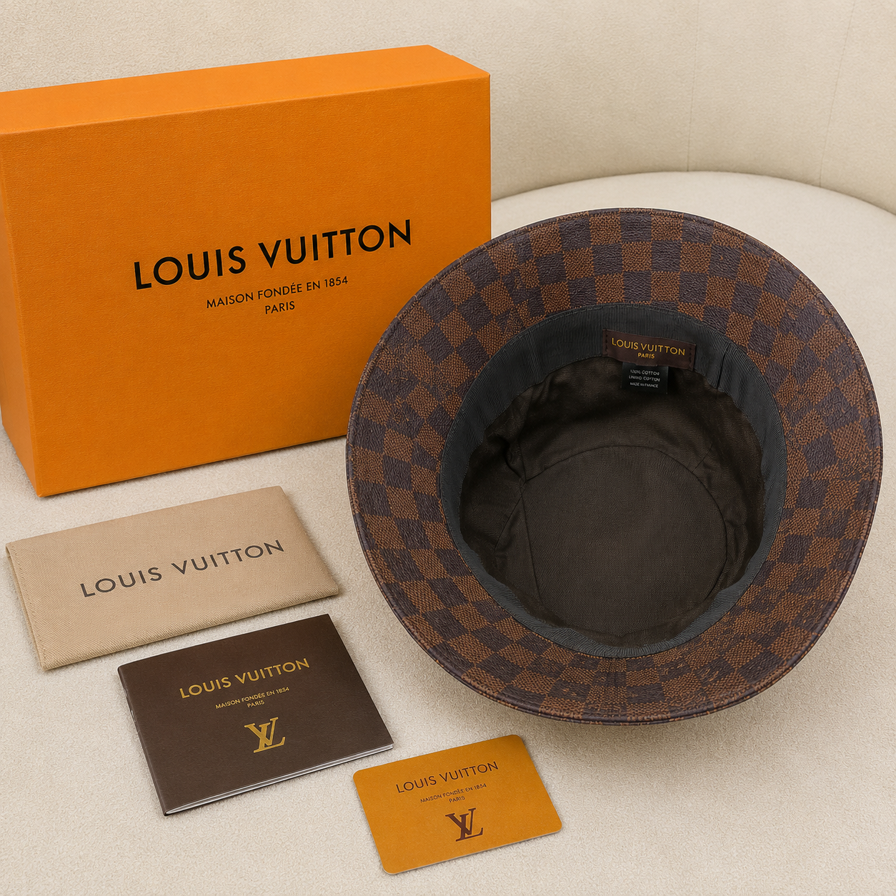 Louis Vuitton Damier Reversible Bucket Hat