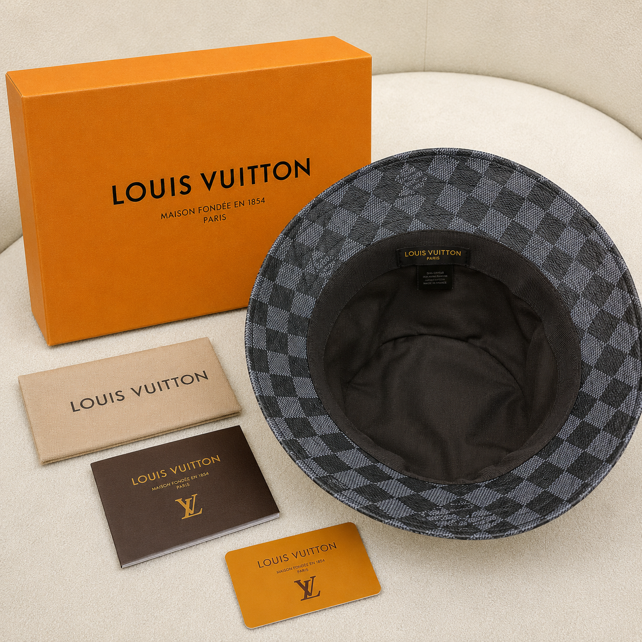 Louis Vuitton Damier Reversible Bucket Hat