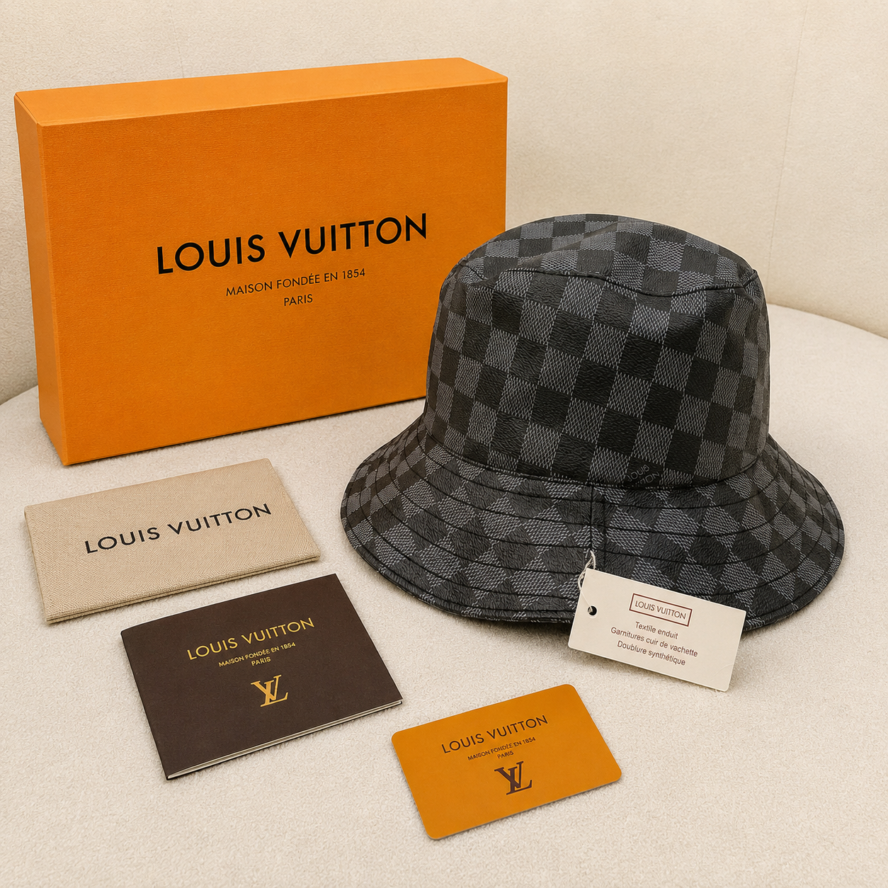 Louis Vuitton Damier Reversible Bucket Hat