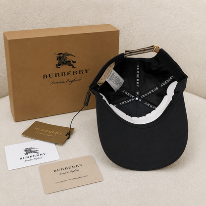 Burberry Vintage Check Logo Baseball Cap