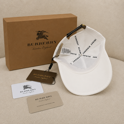 Burberry Vintage Check Logo Baseball Cap