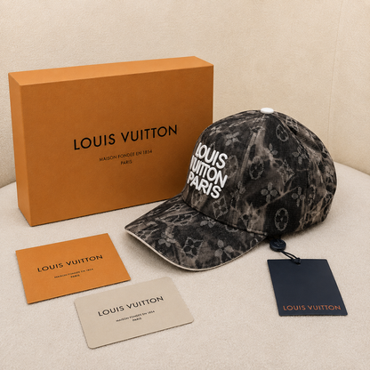 Louis Vuitton Monogram Embroidered Baseball Cap