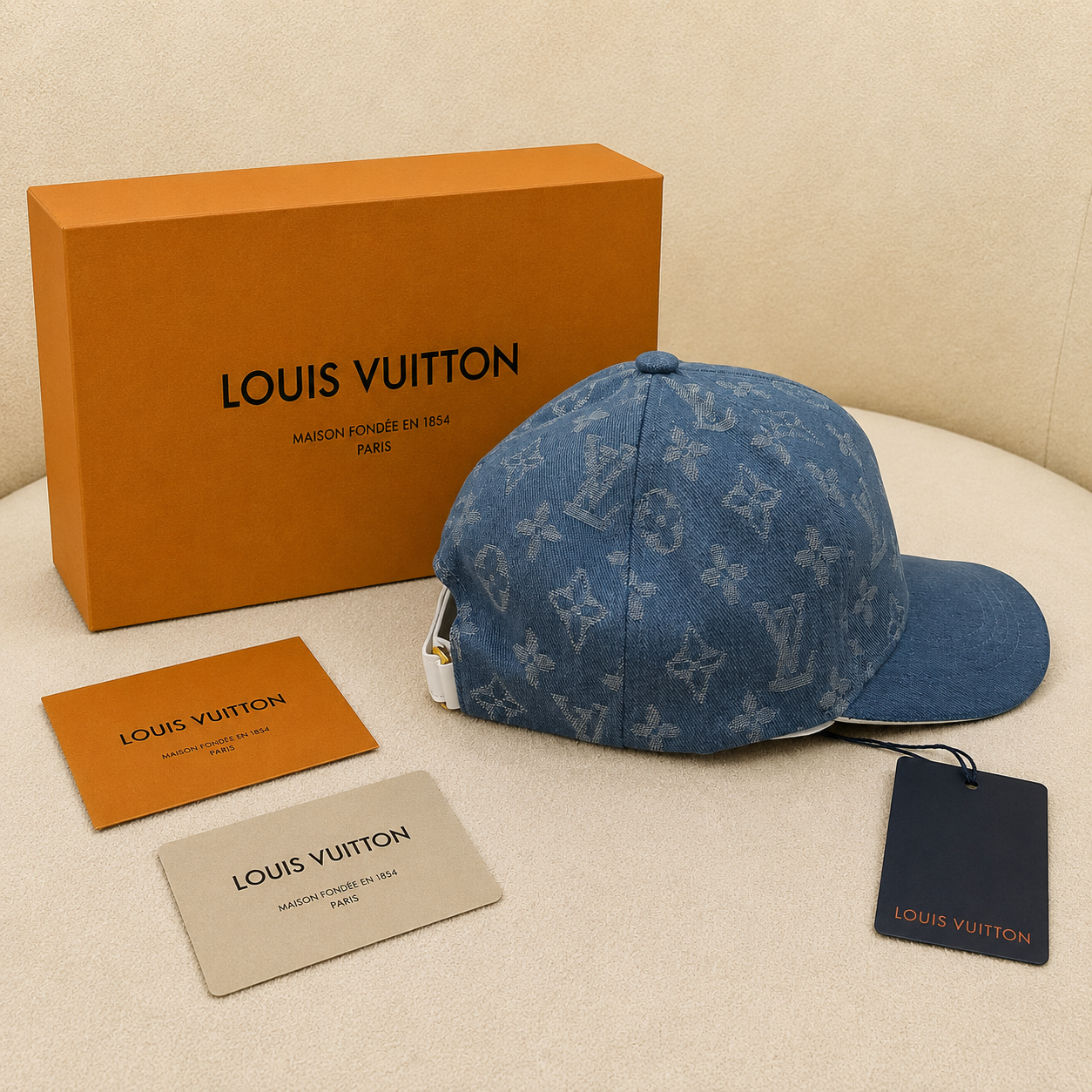 Louis Vuitton Monogram Denim Baseball Cap