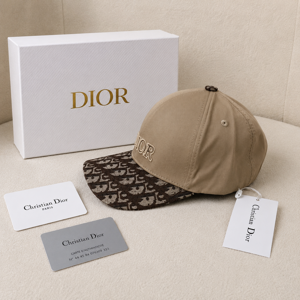 Christian Dior Oblique Baseball Cap