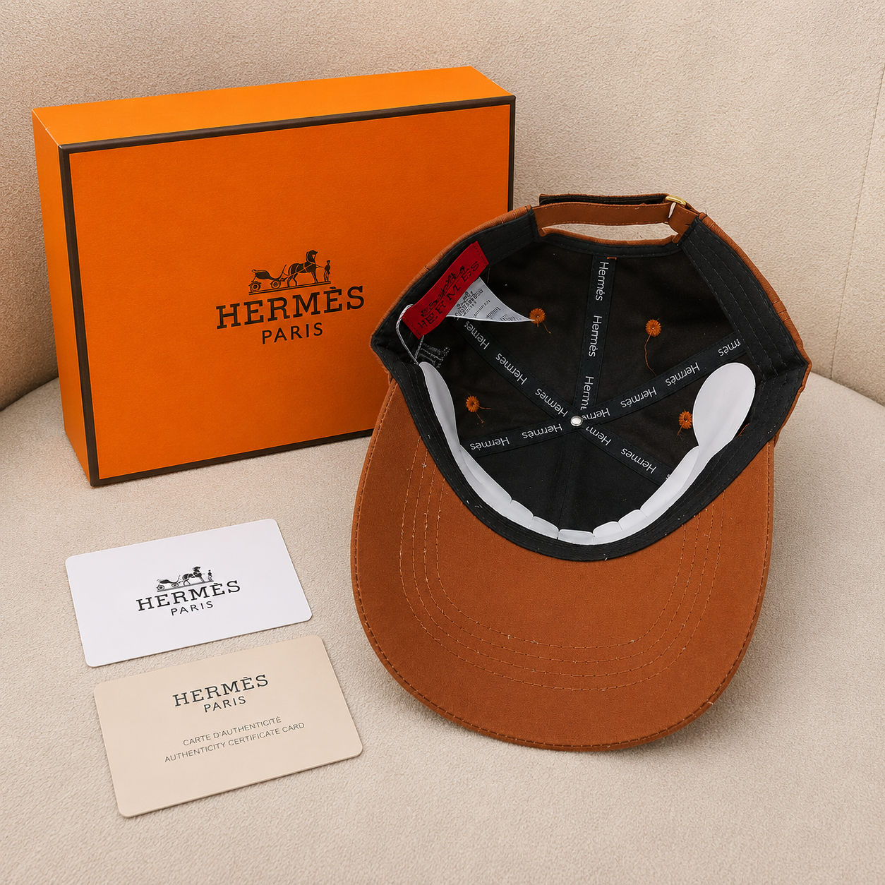 Hermès Paris Embroidered Baseball Cap