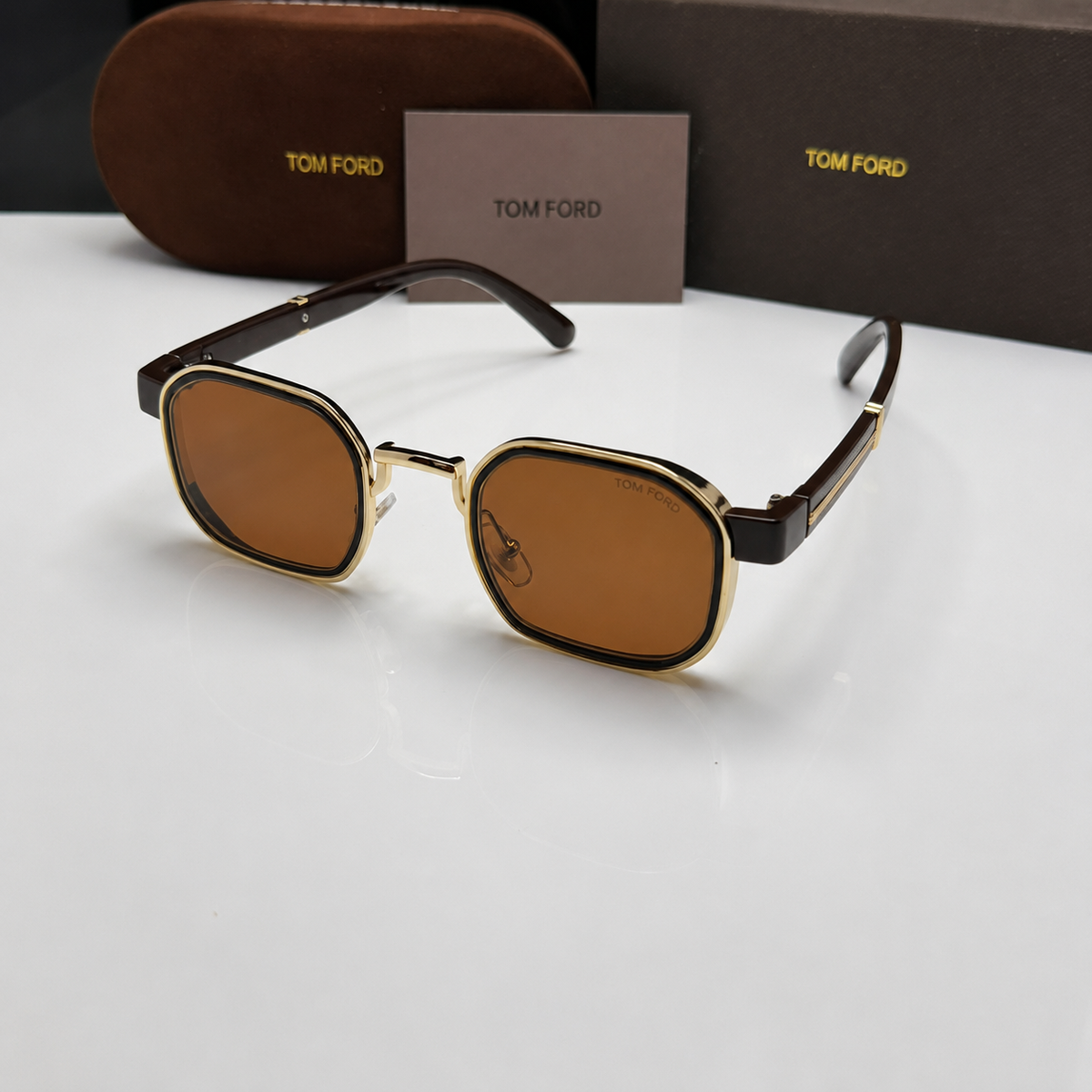 Tom Ford Luxe Geometric Square Sunglasses