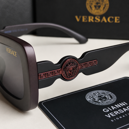 Versace Medusa Oversized Rectangle Sunglasses