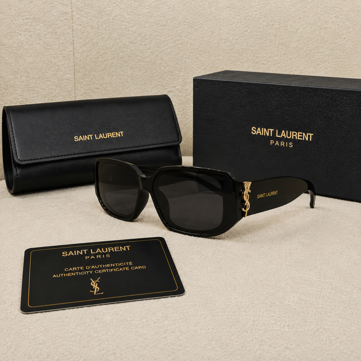 Saint Laurent Monogram Oversized Square Sunglasses