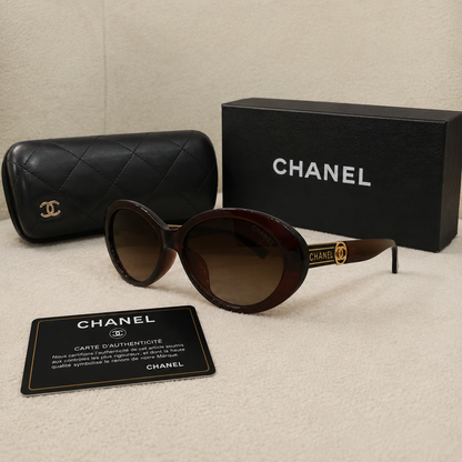 Chanel Oval Oversized Sunglasses