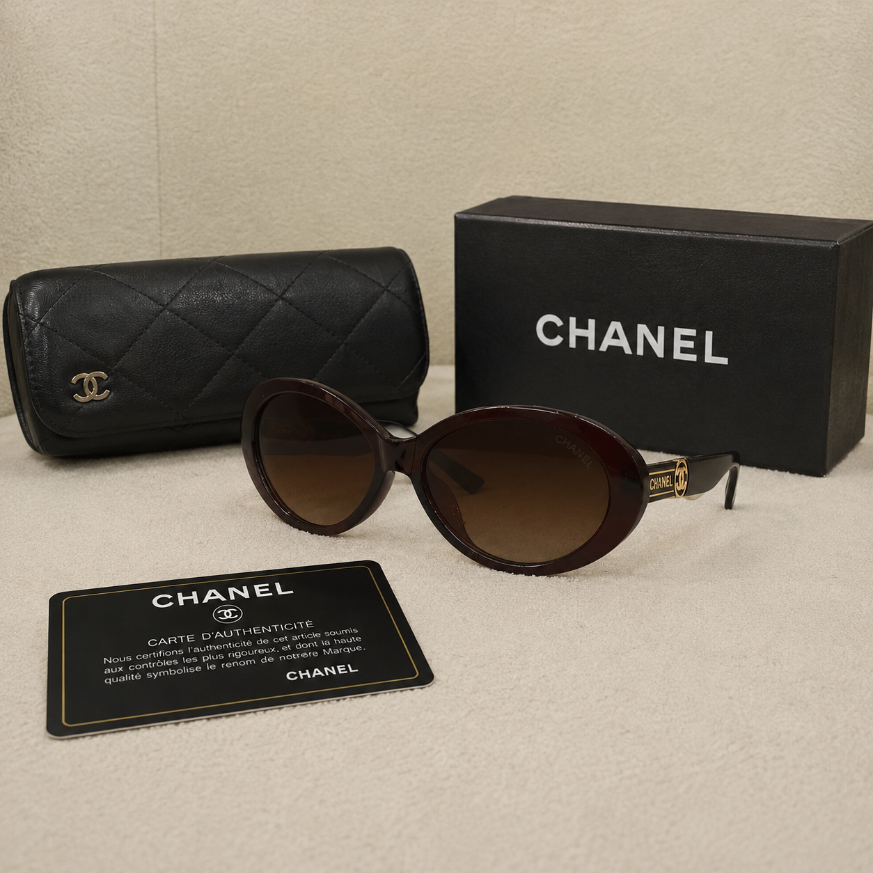 Chanel Oval Oversized Sunglasses