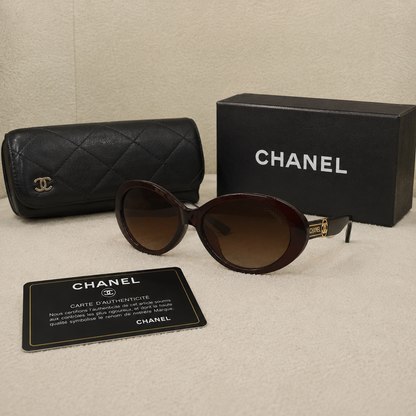 Chanel Oval Oversized Sunglasses