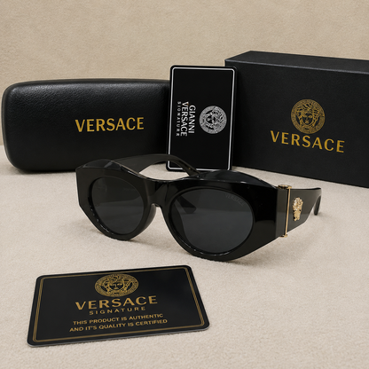 Versace Medusa Luxe Cat-Eye Sunglasses