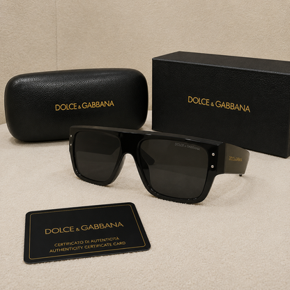 Dolce & Gabbana Milano Oversized Shield Sunglasses