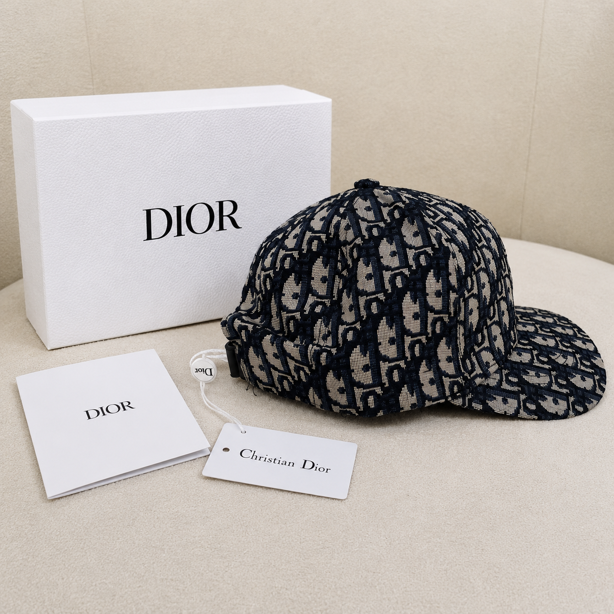 Christian Dior Oblique CD Logo Baseball Cap