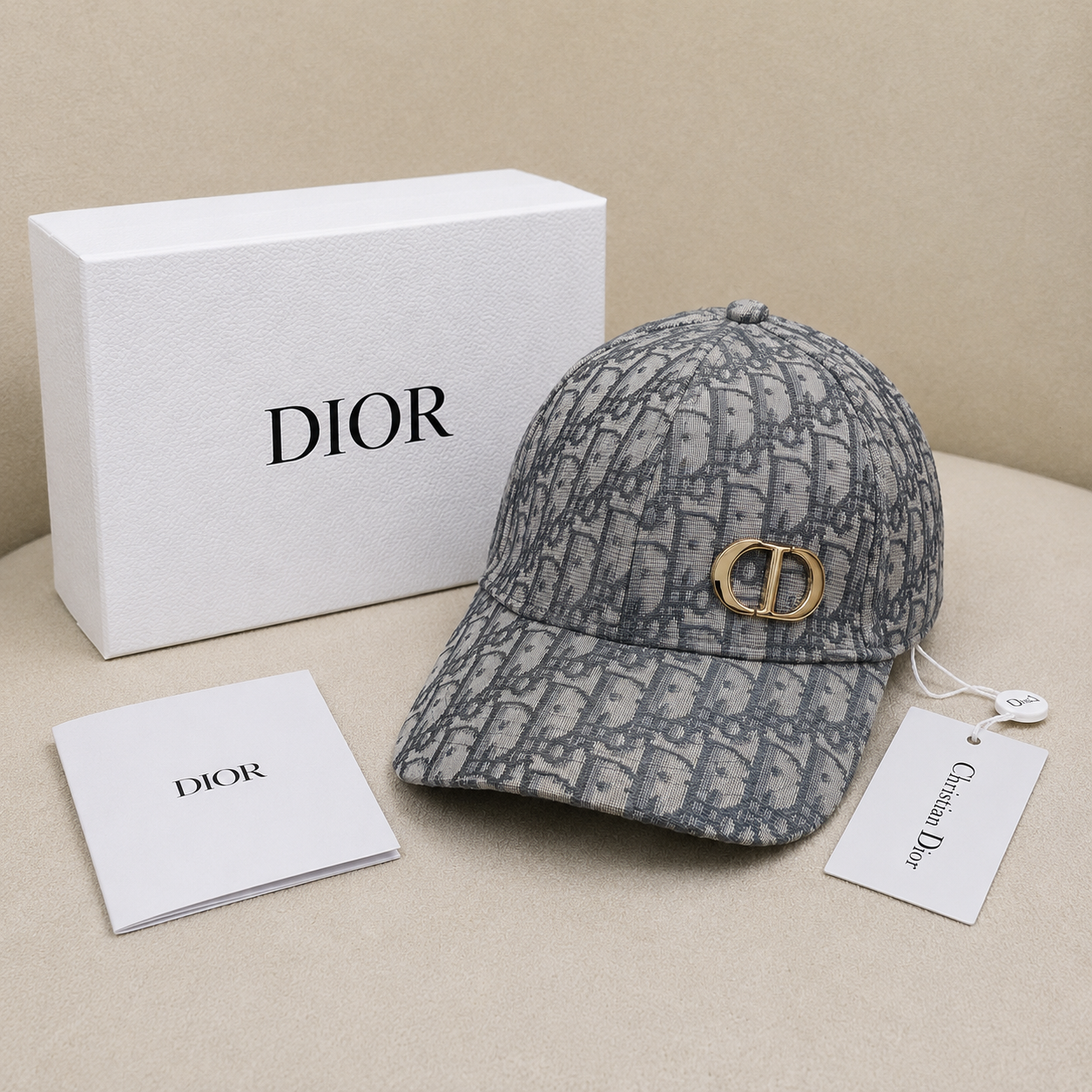 Christian Dior Oblique CD Logo Baseball Cap