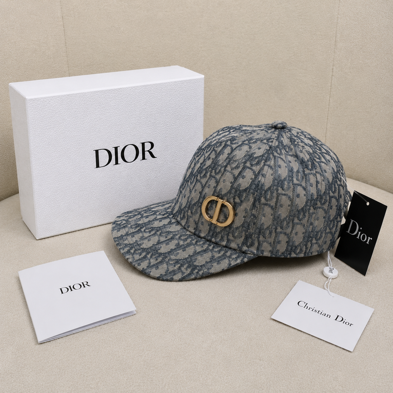 Christian Dior Oblique CD Logo Baseball Cap