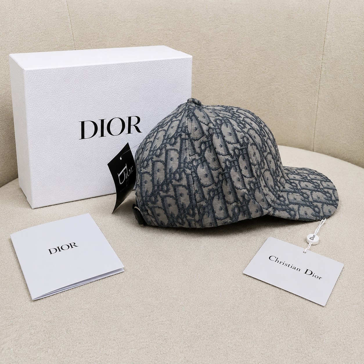 Christian Dior Oblique CD Logo Baseball Cap