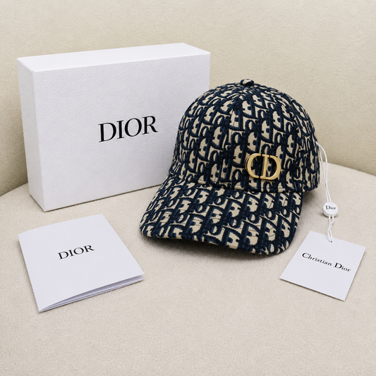 Christian Dior Oblique CD Logo Baseball Cap