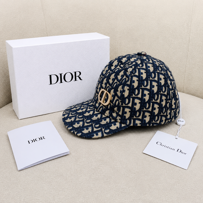 Christian Dior Oblique CD Logo Baseball Cap