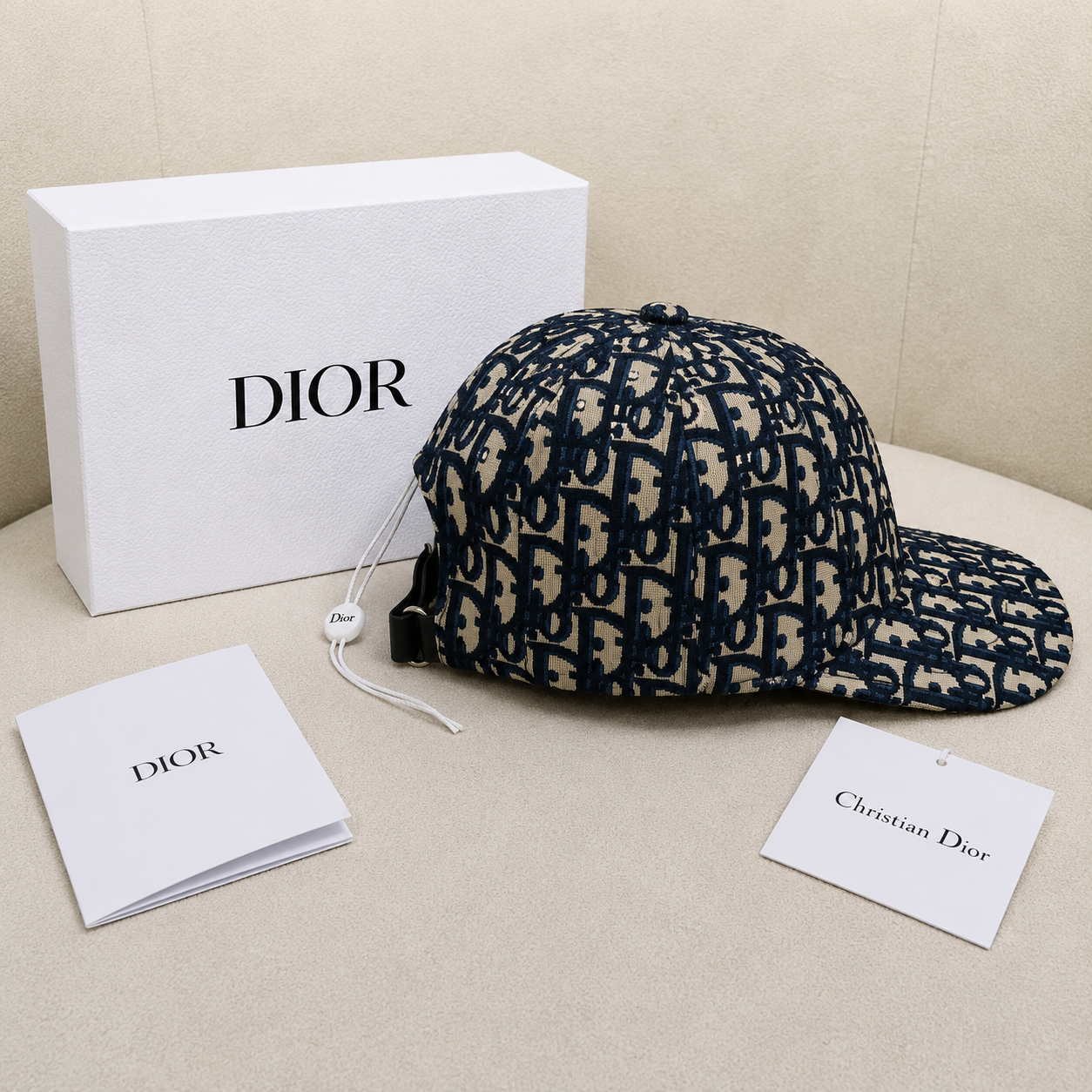 Christian Dior Oblique CD Logo Baseball Cap