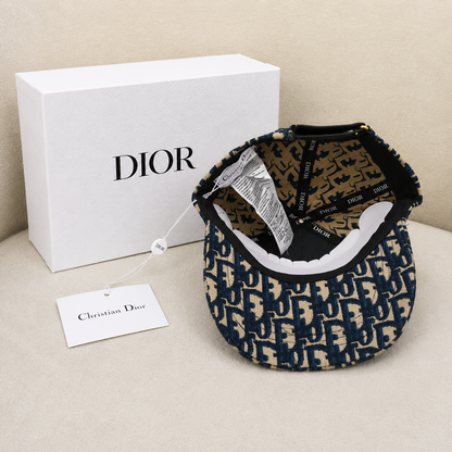 Christian Dior Oblique Logo Strap Baseball Cap