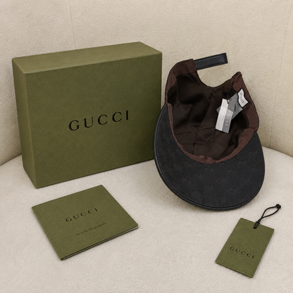 Gucci Black GG Monogram Baseball Cap