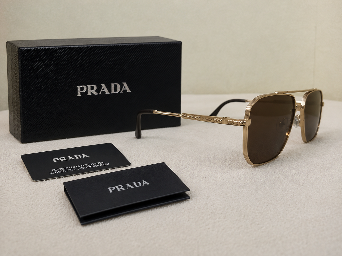 Prada Geometric Metal Sunglasses