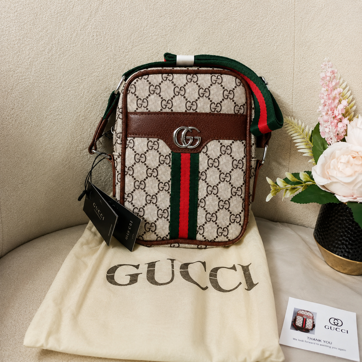 Gucci Ophidia GG Supreme Mini Messenger Bag