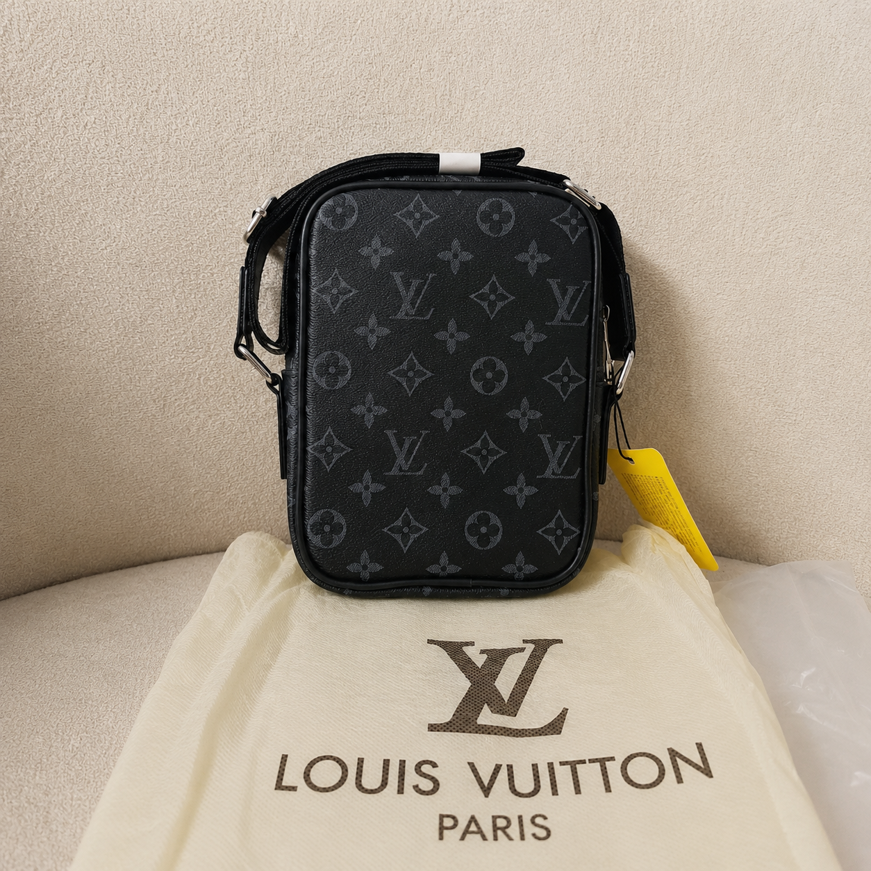 Louis Vuitton Monogram Eclipse Mini Messenger Bag