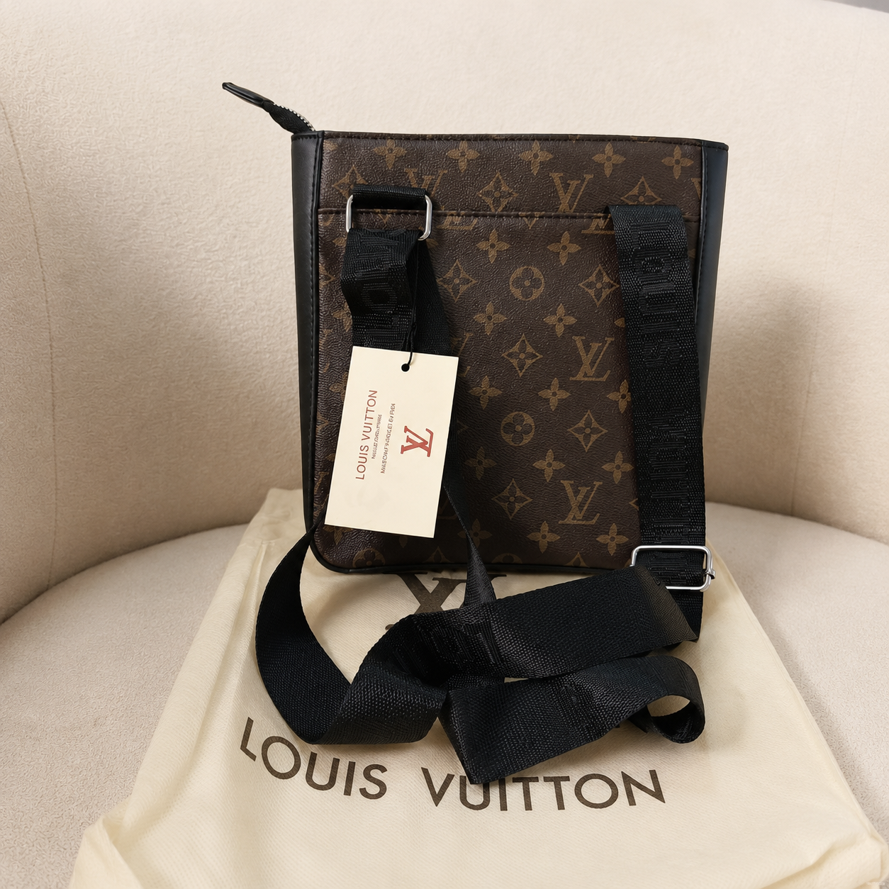 Louis Vuitton Monogram Classic Flat Messenger Bag