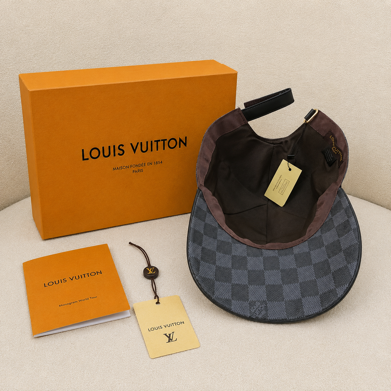 Louis Vuitton Damier Ebene & Graphite Baseball Cap