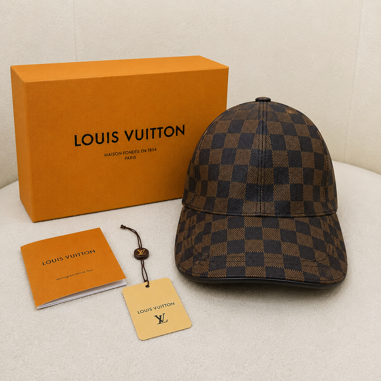 Louis Vuitton Damier Ebene & Graphite Baseball Cap