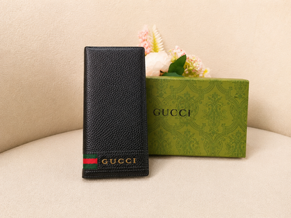 Gucci Web Stripe Long Wallet – Black