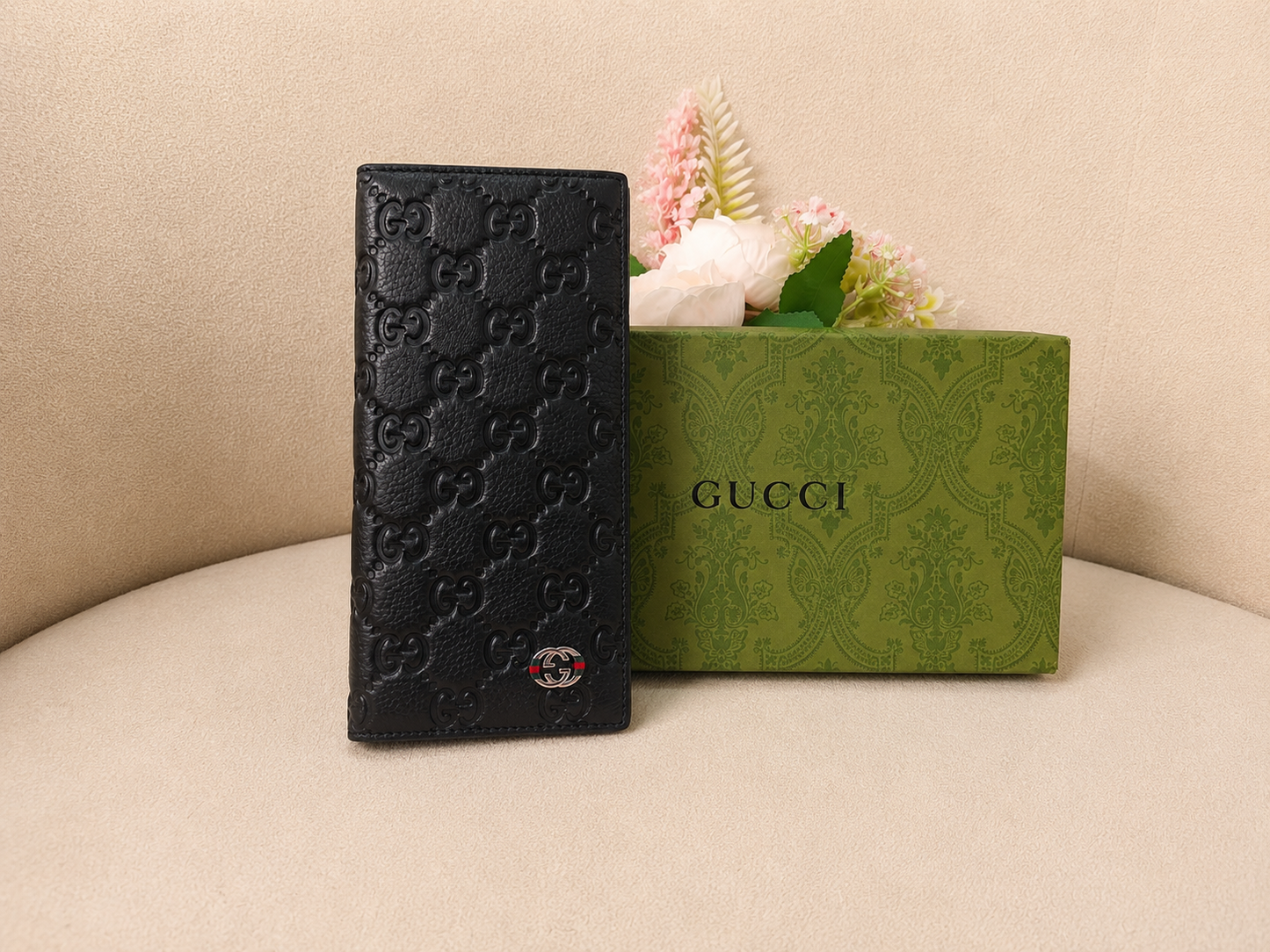 Gucci GG Embossed Long Wallet – Black