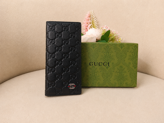 Gucci GG Embossed Long Wallet – Black