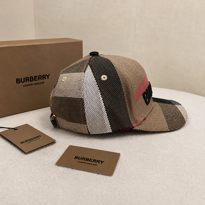 Burberry Vintage Check Embroidered Baseball Cap