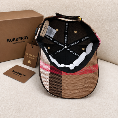 Burberry Vintage Check Embroidered Baseball Cap