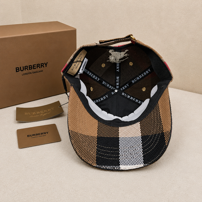 Burberry Vintage Check Embroidered Baseball Cap