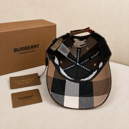 Burberry Classic Check Embroidered Baseball Cap