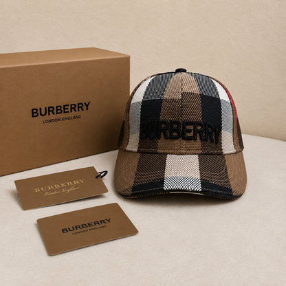 Burberry Classic Check Embroidered Baseball Cap