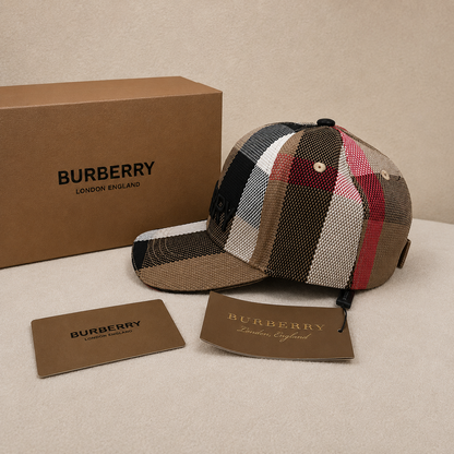 Burberry Classic Check Embroidered Baseball Cap