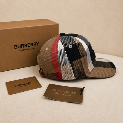 Burberry Classic Check Embroidered Baseball Cap
